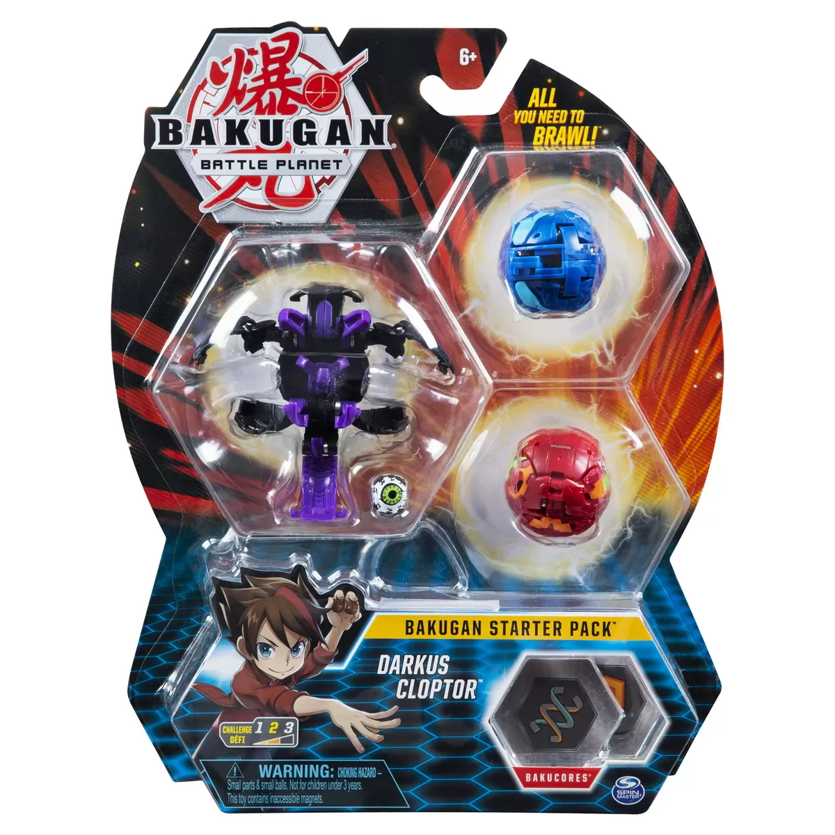 BAKUGAN PACHET START DARKUS CLOPTOR
