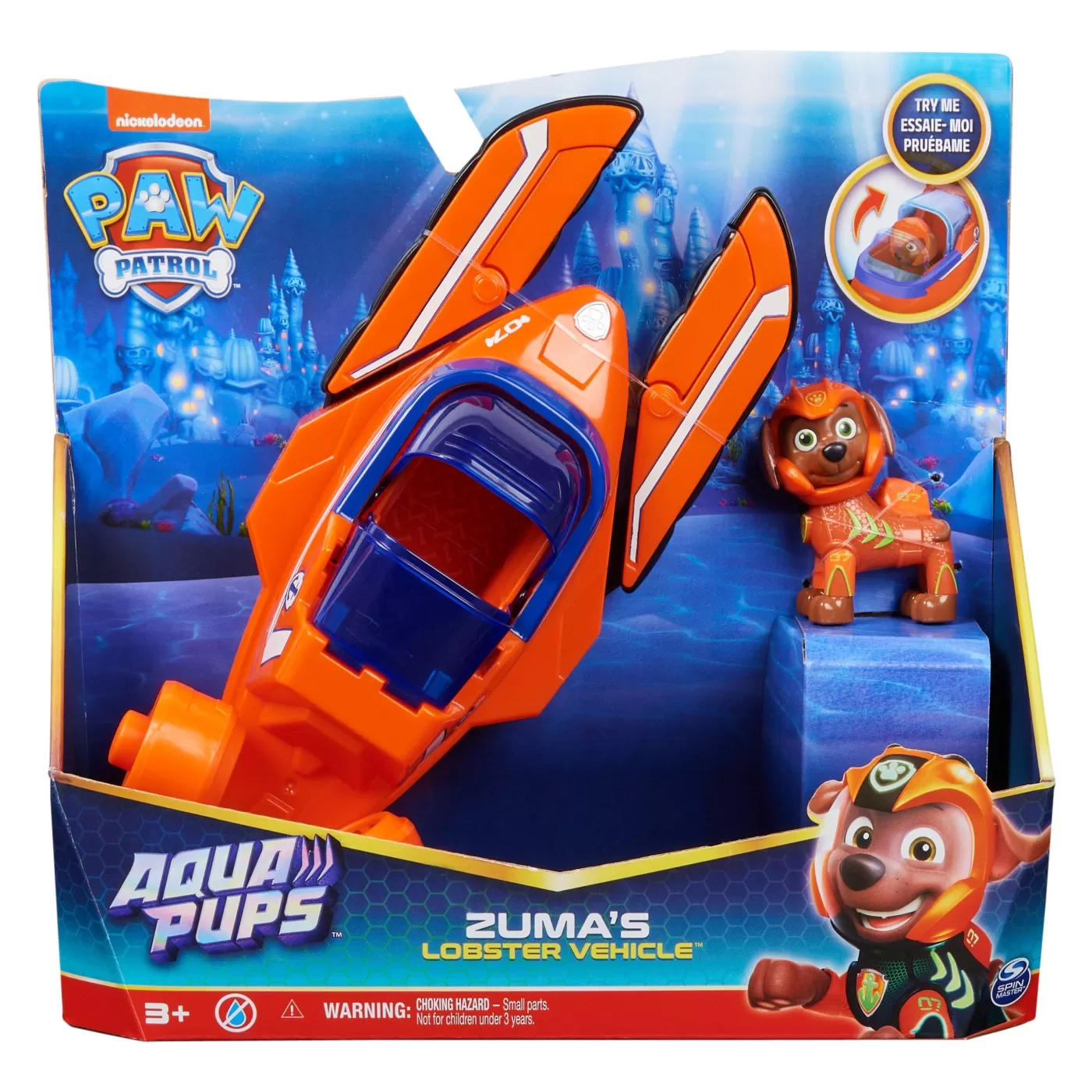 PATRULA CATELUSILOR AQUA PUPS ZUMA SI VEHICULUL HOMAR