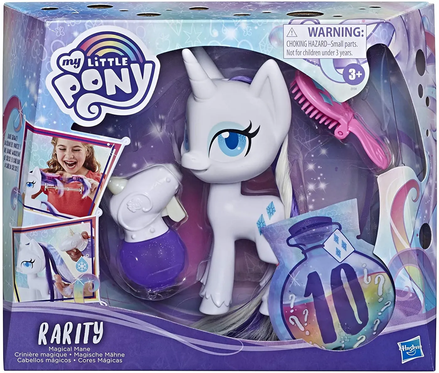 PONEIUL MAGIC RARITY CU PAR CARE CRESTE SI ISI SCHIMBA CULOAREA