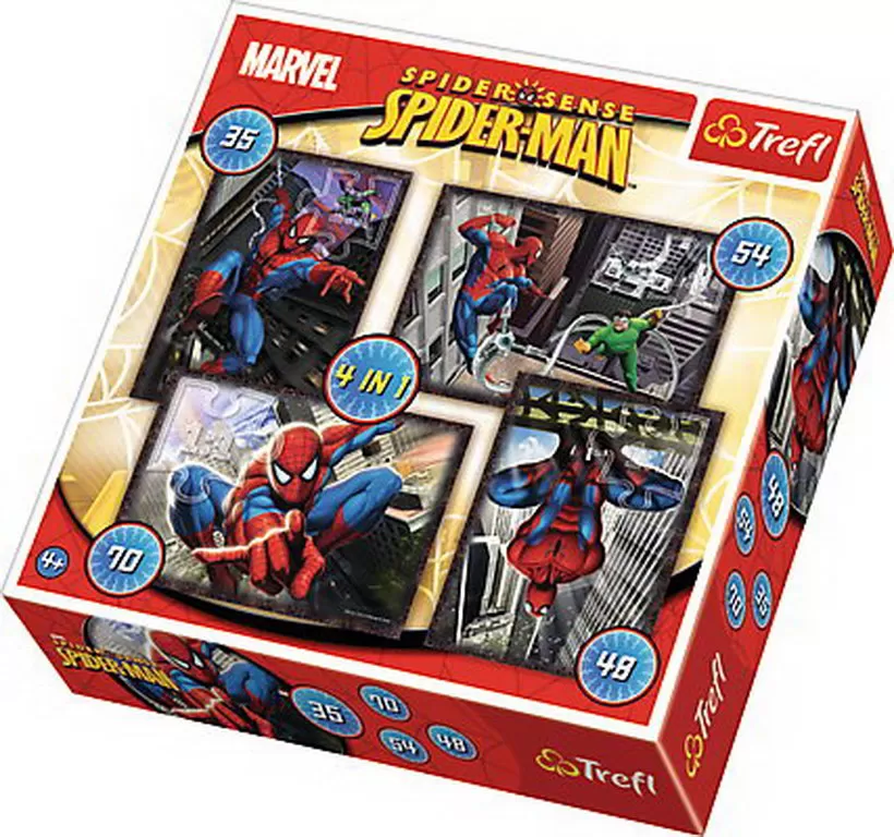 PUZZLE TREFL 4IN1 SPIDERMAN