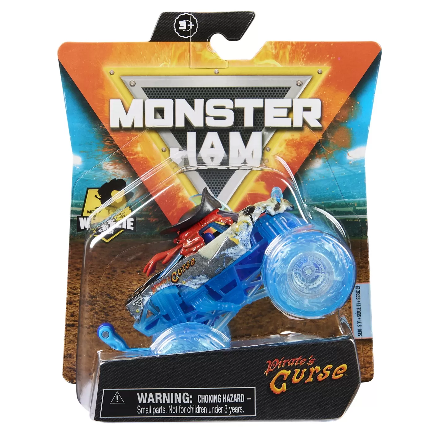 MONSTER JAM MASINUTA METALICA PIRATE’S CURSE SCARA 1 LA 64