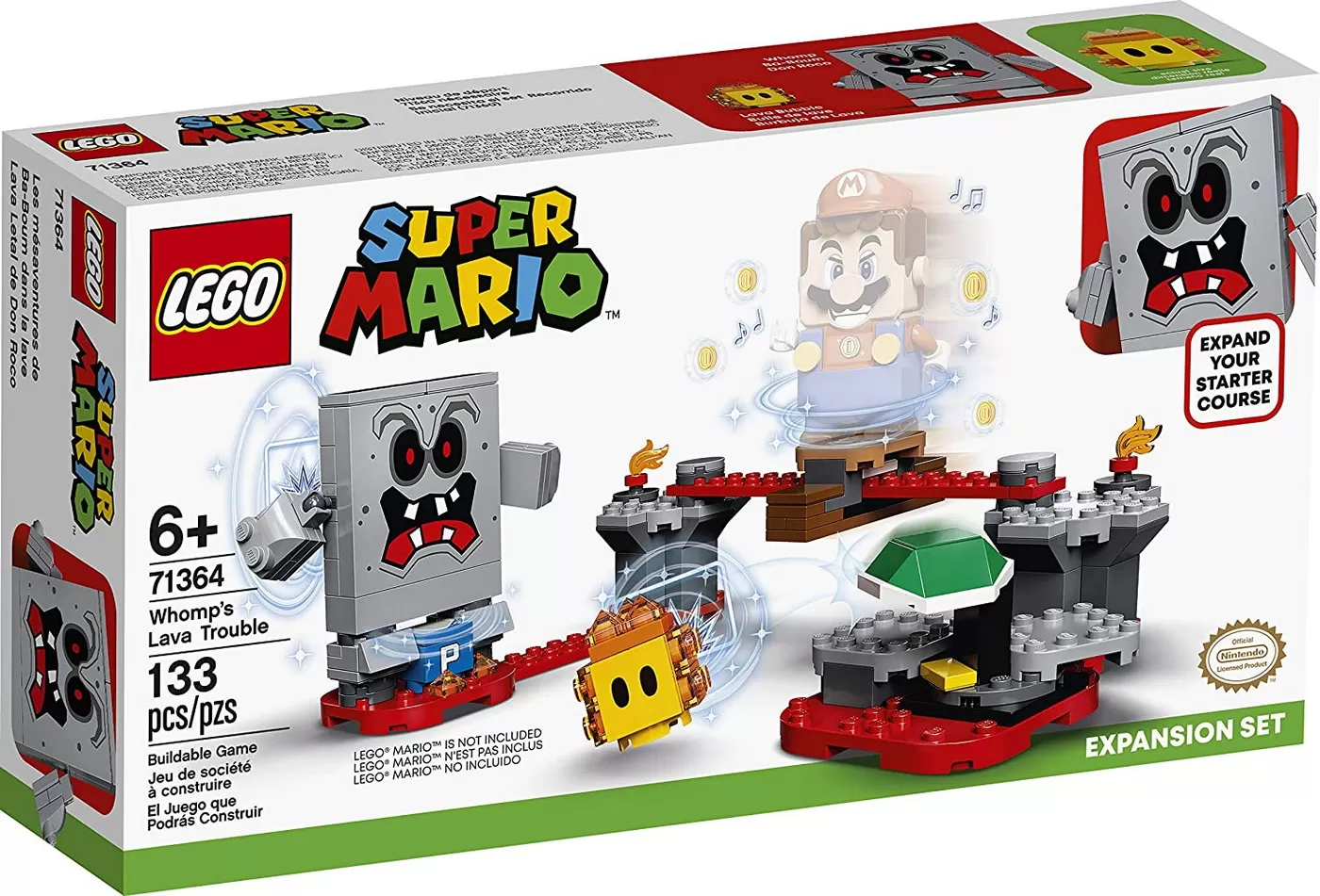 LEGO SUPER MARIO SET DE EXTINDERE PERICOLUL LAVEI LUI WHOMP 71364