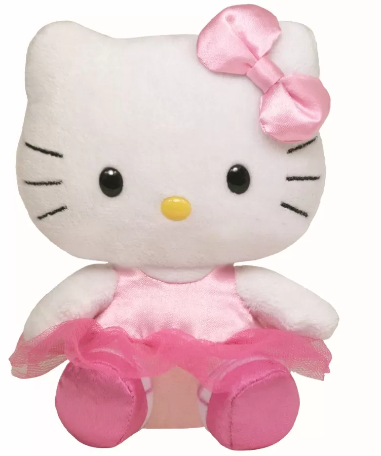 PLUS TY 15CM BEANIE BABIES HELLO KITTY BALERINA