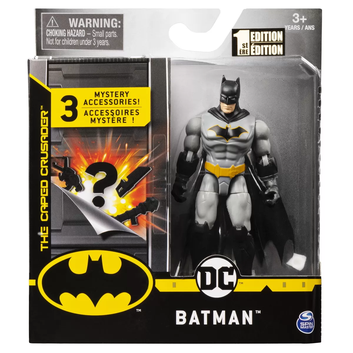 FIGURINA BATMAN 10CM CU COSTUM GRI SI ACCESORII