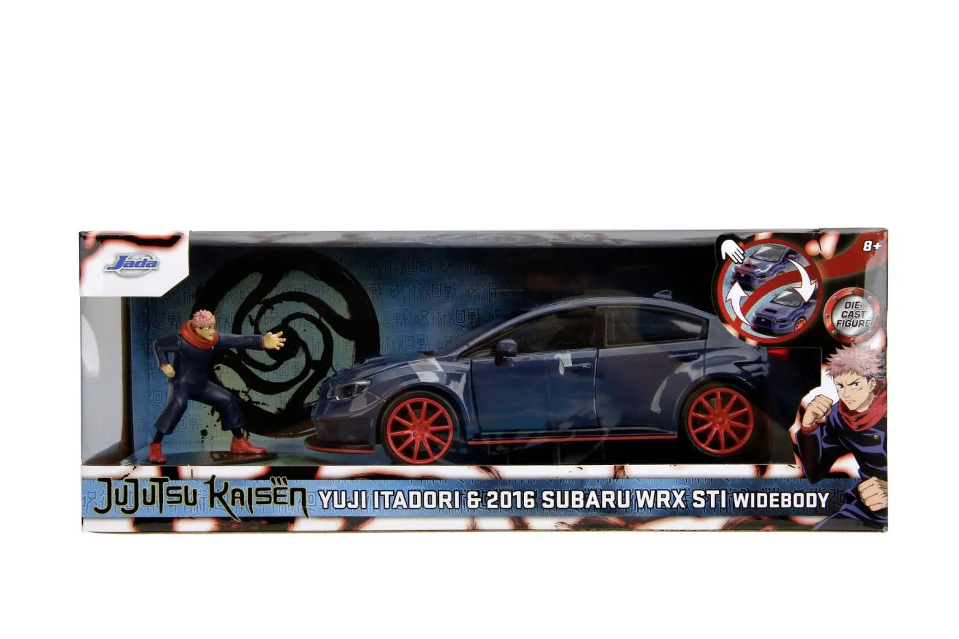 JADA JUJUTSU KAISEN SET FIGURINA METALICA 7CM YUJI ITADORI SI MASINUTA SUBARU WRX STI 2016 SCARA 1 LA 24