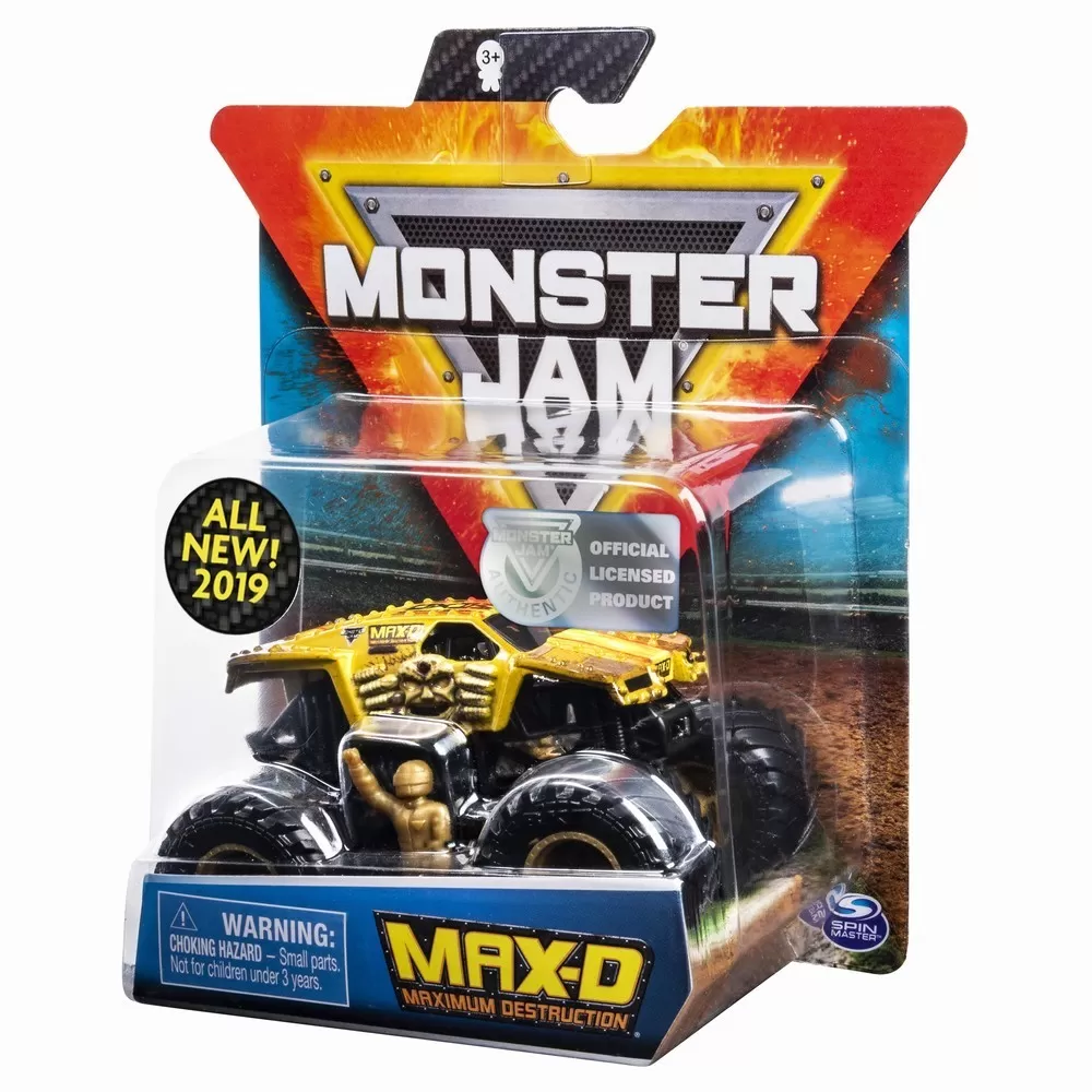MONSTER JAM METALICA MAX D SCARA 1 LA 64