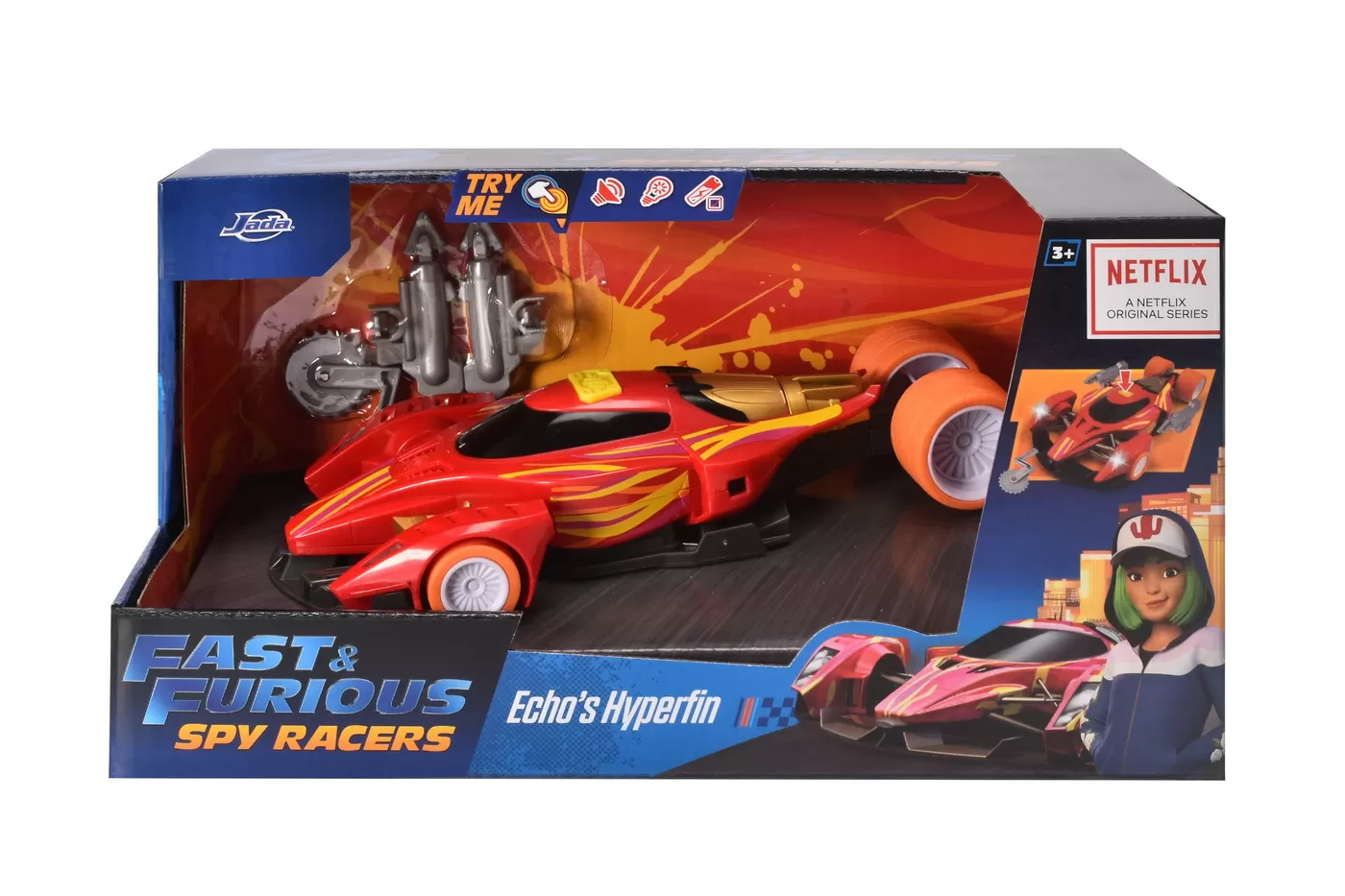 MASINUTA FAST AND FURIOUS SPY RACERS RALLY HYPER FIN SCARA 1:24