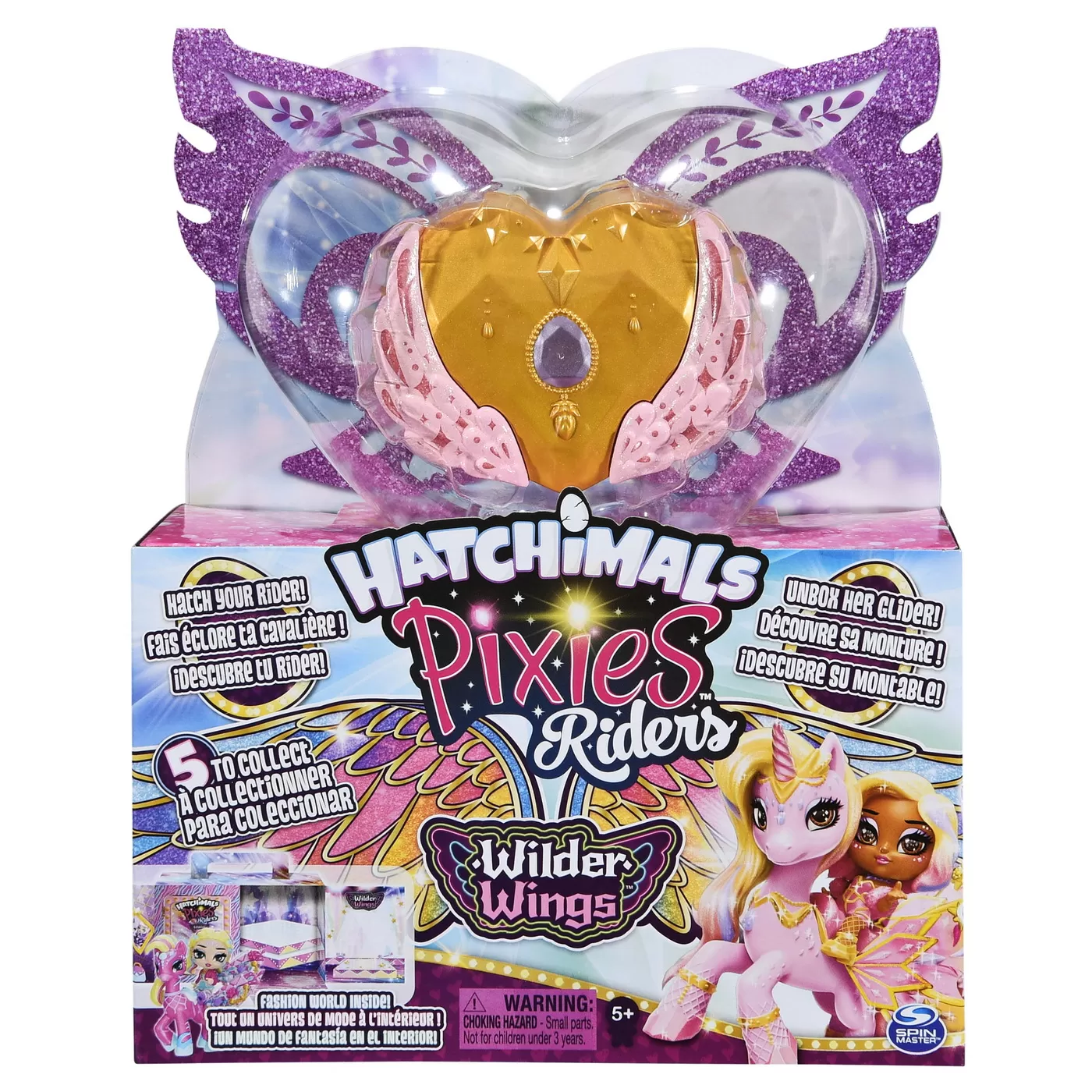HATCHIMALS SET DE JOACA CU FIGURINE PIXIES RIDERS AURII