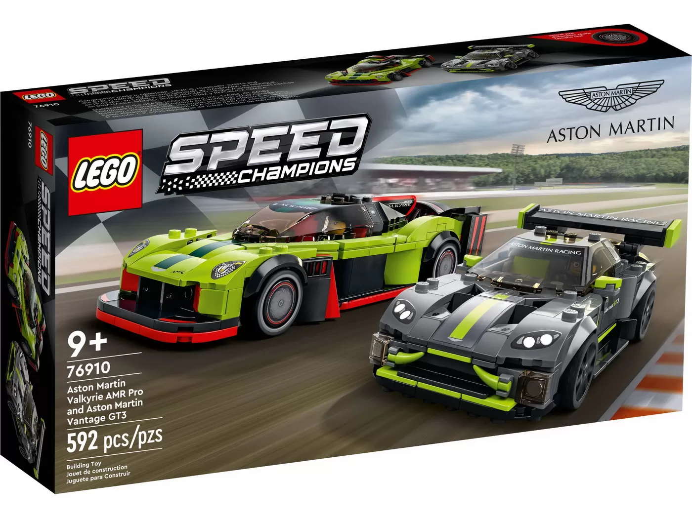 LEGO SPEED CHAMPIONS ASTON MARTIN VALKYRIE AMR PRO SI ASTON MARTIN VANTAGE GT3 76910