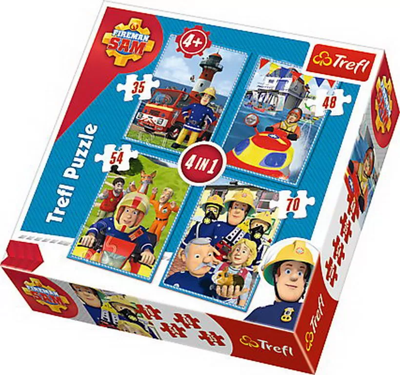 PUZZLE TREFL 4IN1 ECHIPA LUI SAM