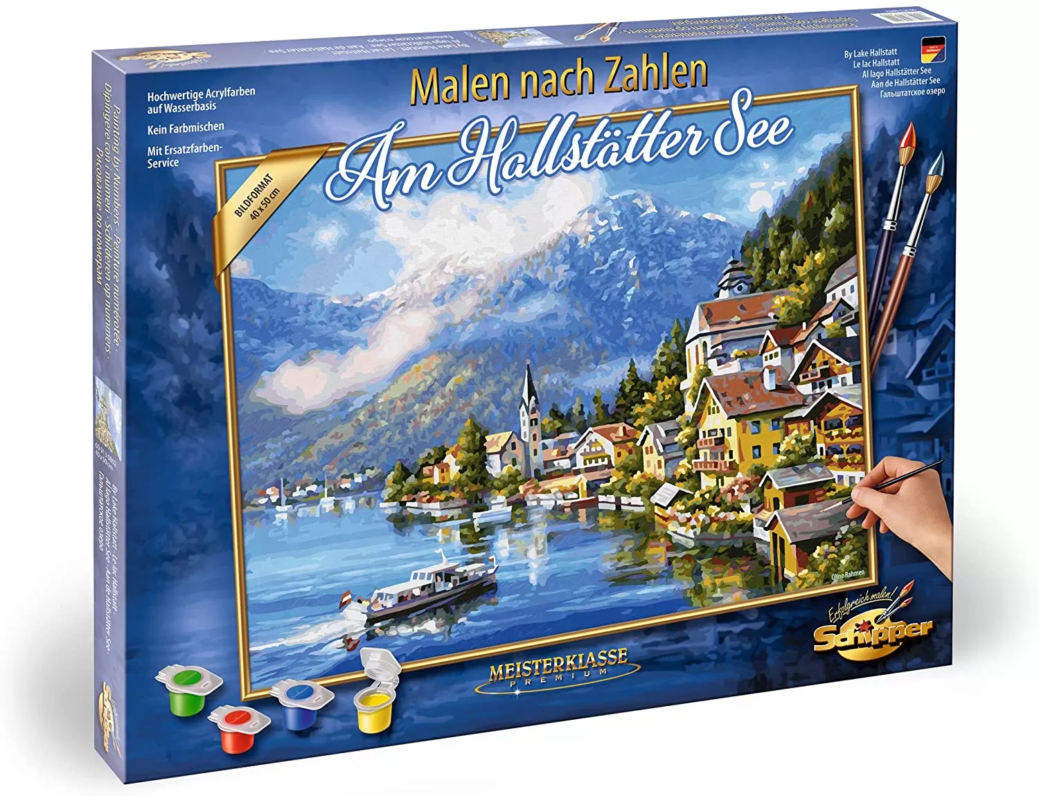 KIT PICTURA PE NUMERE SCHIPPER CASTELUL NEUSCHWANSTEIN, 3 TABLOURI