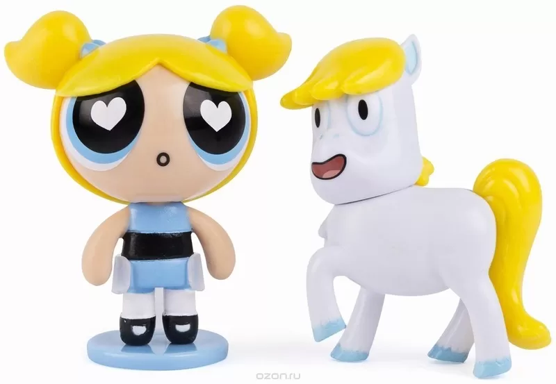 POWERPUFF GIRLS SET 2 FIGURINE BUBBLES SI DONNY