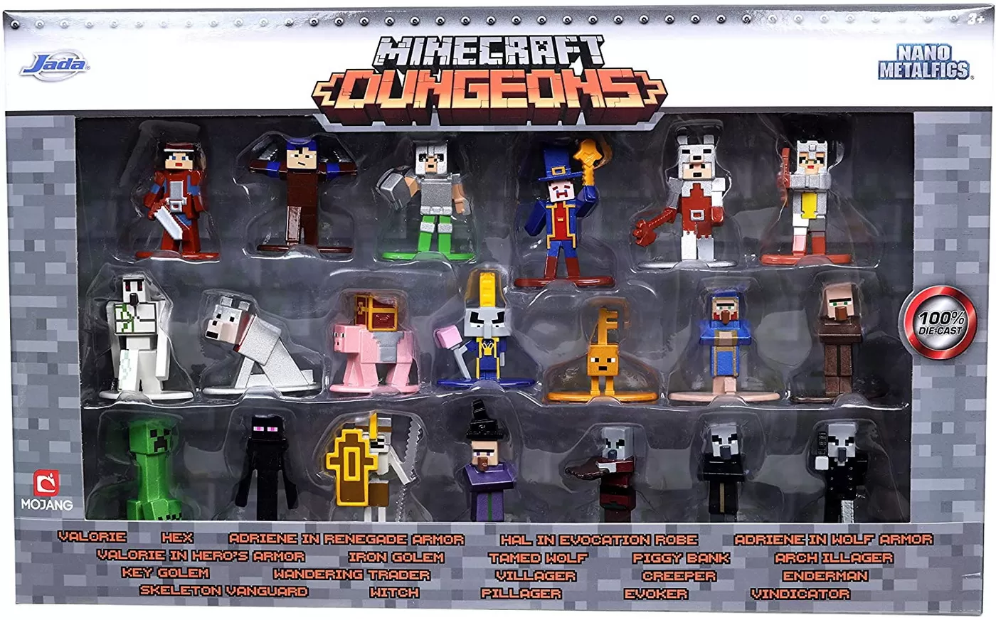 MINECRAFT DUNGEONS DRAGONS SET 20 NANOFIGURINE 4CM