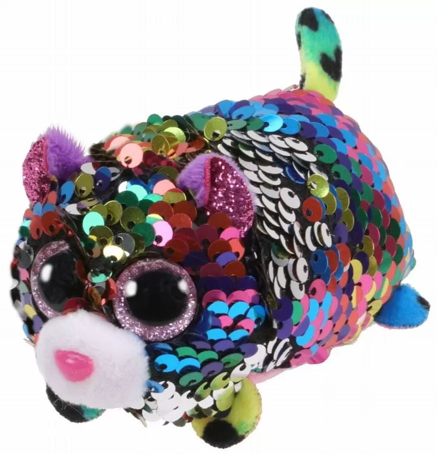 PLUS TY 10CM TEENY TYS LEOPARDUL DOTTY CU PAIETE
