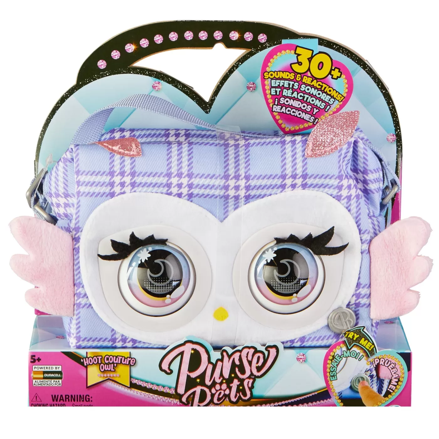 PURSE PETS GENTUTA INTERACTIVA HOOT COUTURE OWL