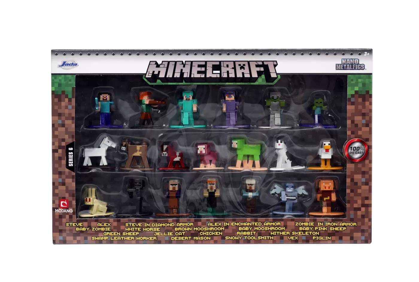 MINECRAFT SET 20 DE FIGURINE DIN METAL 4CM