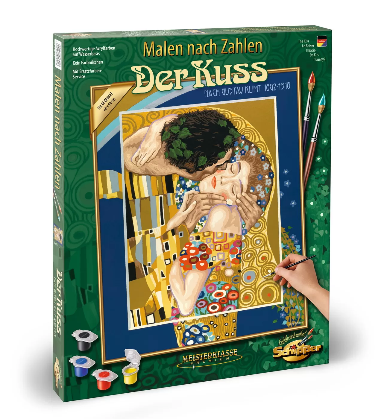 KIT PICTURA PE NUMERE SCHIPPER SARUTUL DE DE GUSTAV KLIMT
