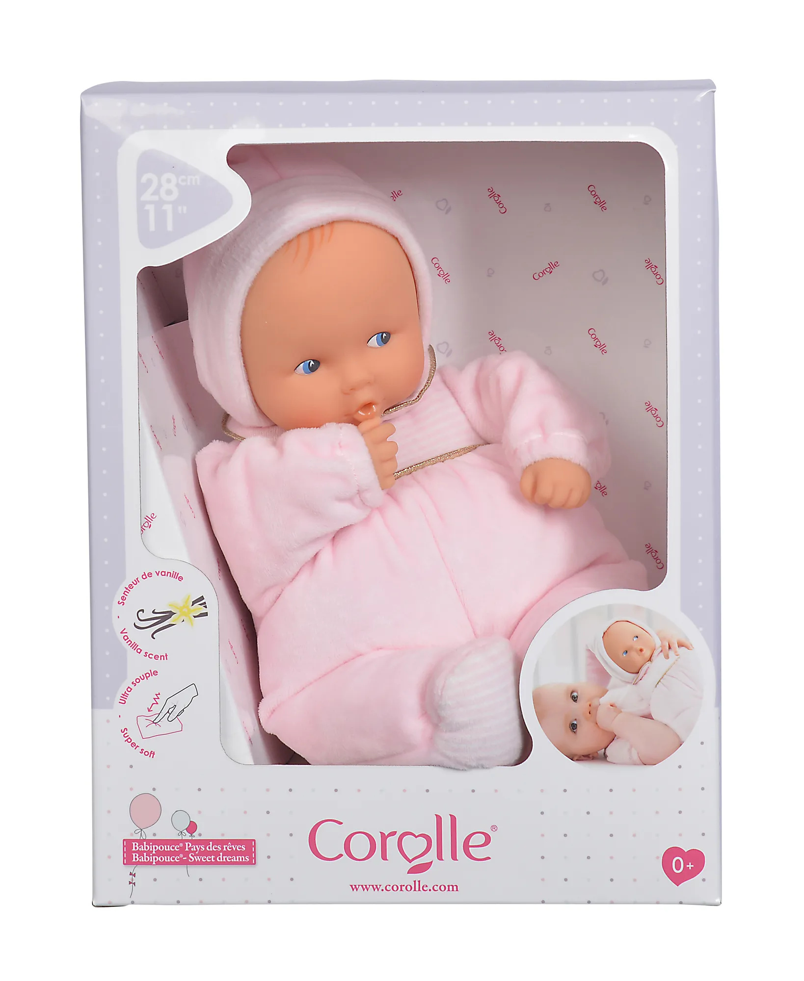 COROLLE MDC BEBELUS BABIPUCE SWEET DREAMS ROZ PAL 28CM