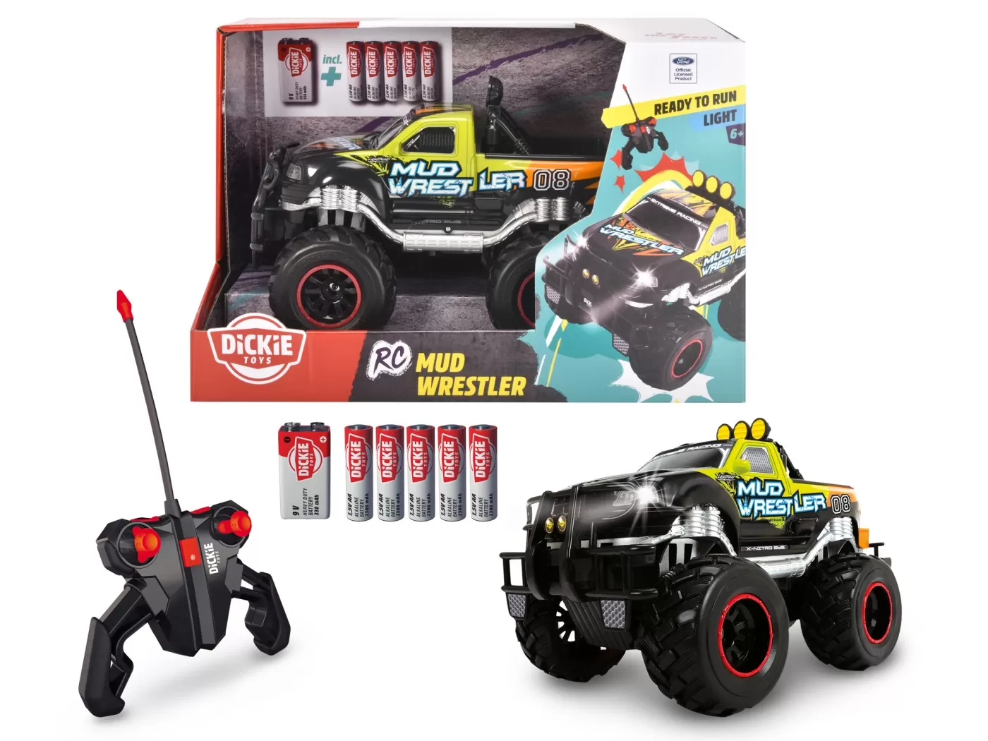 DICKIE MASINUTA CU TELECOMANDA MUD WRESTLER FORD F150