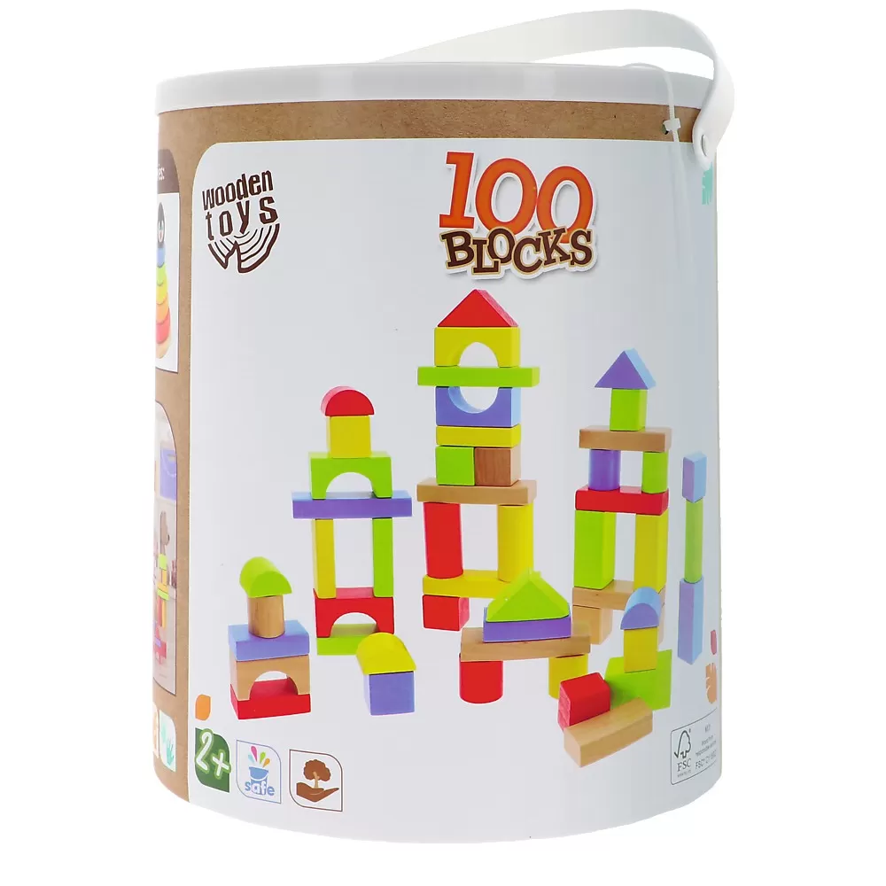 PUZZLE TREFL DIN LEMN 100 BLOCURI