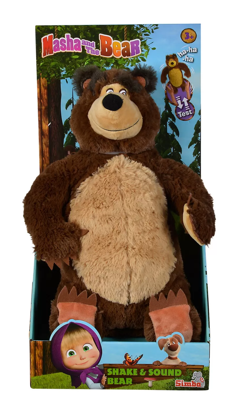 MASHA URS DE PLUS CU SUNETE 43CM