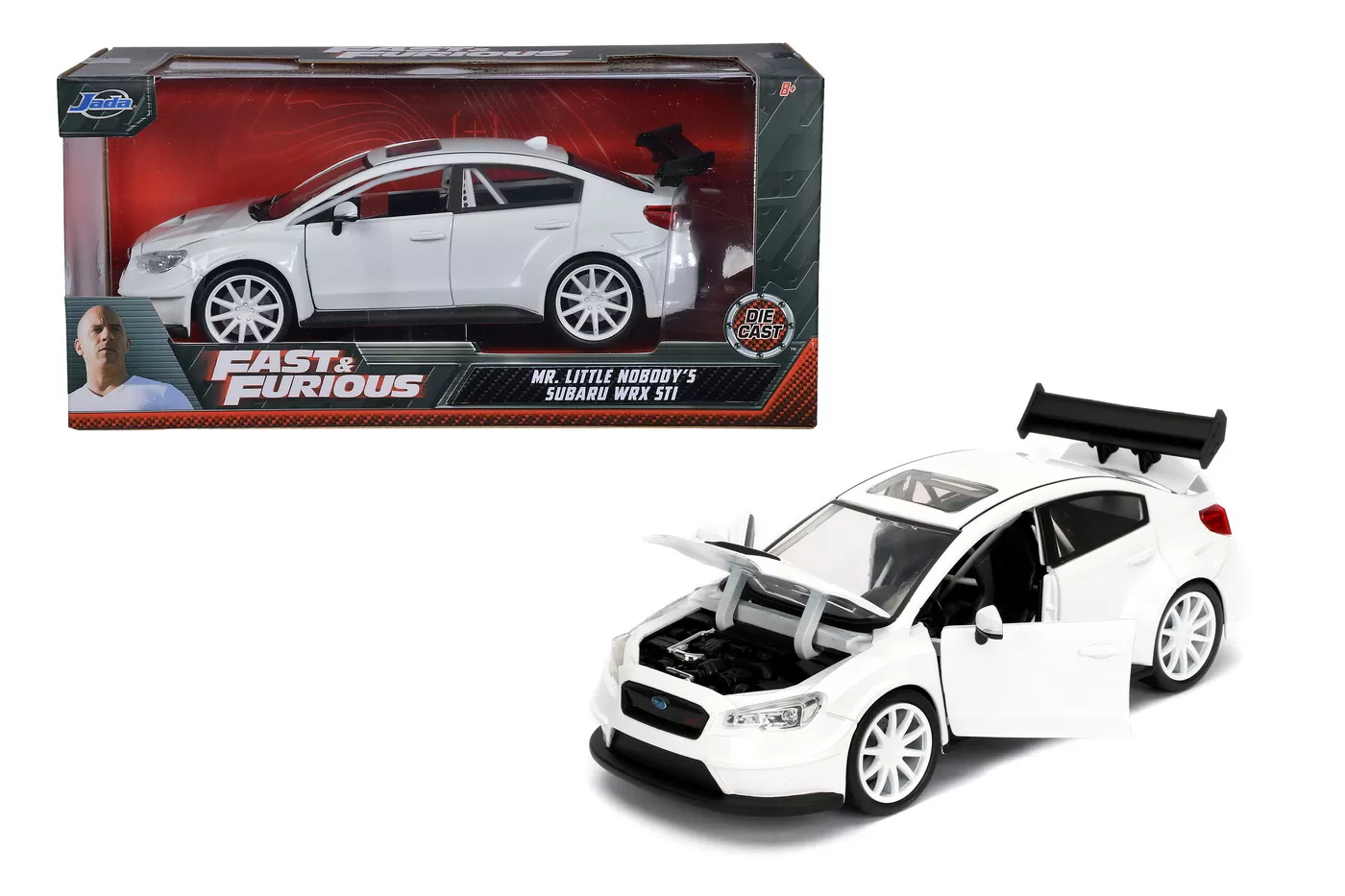MASINUTA METALICA FAST AND FURIOUS FF8 MRS. LITTLE NOBODY’S SUBARU WRX SCARA 1:24