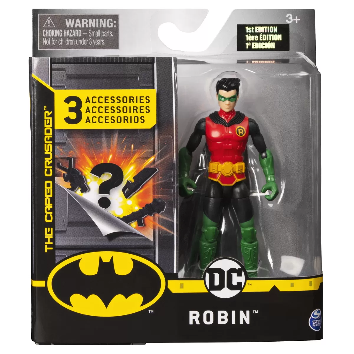 FIGURINA ROBIN 10CM CU TREI ACCESORII SURPRIZA
