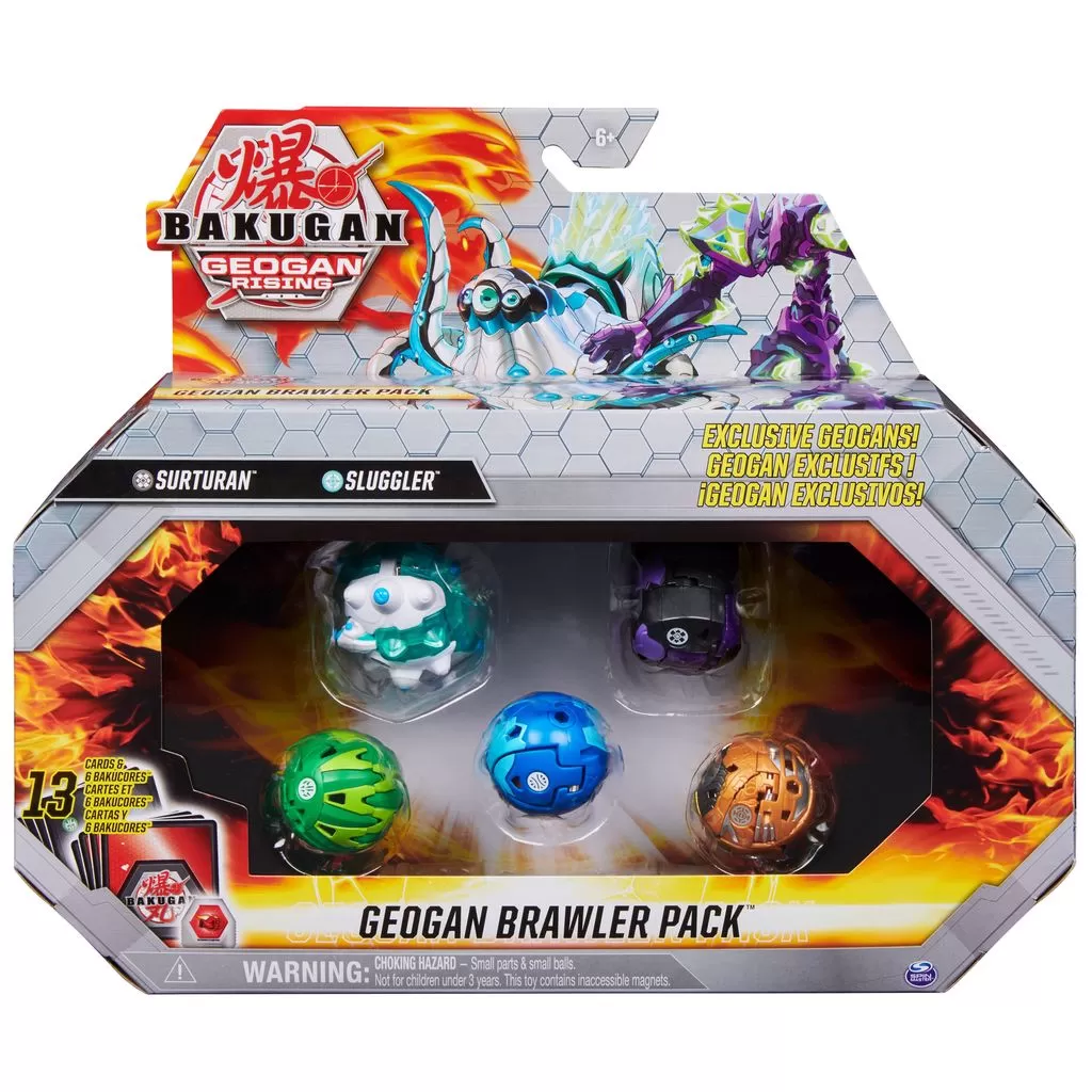 BAKUGAN S3 SET GEOGAN BRAWLER SURTURAN SI SLUGGLER