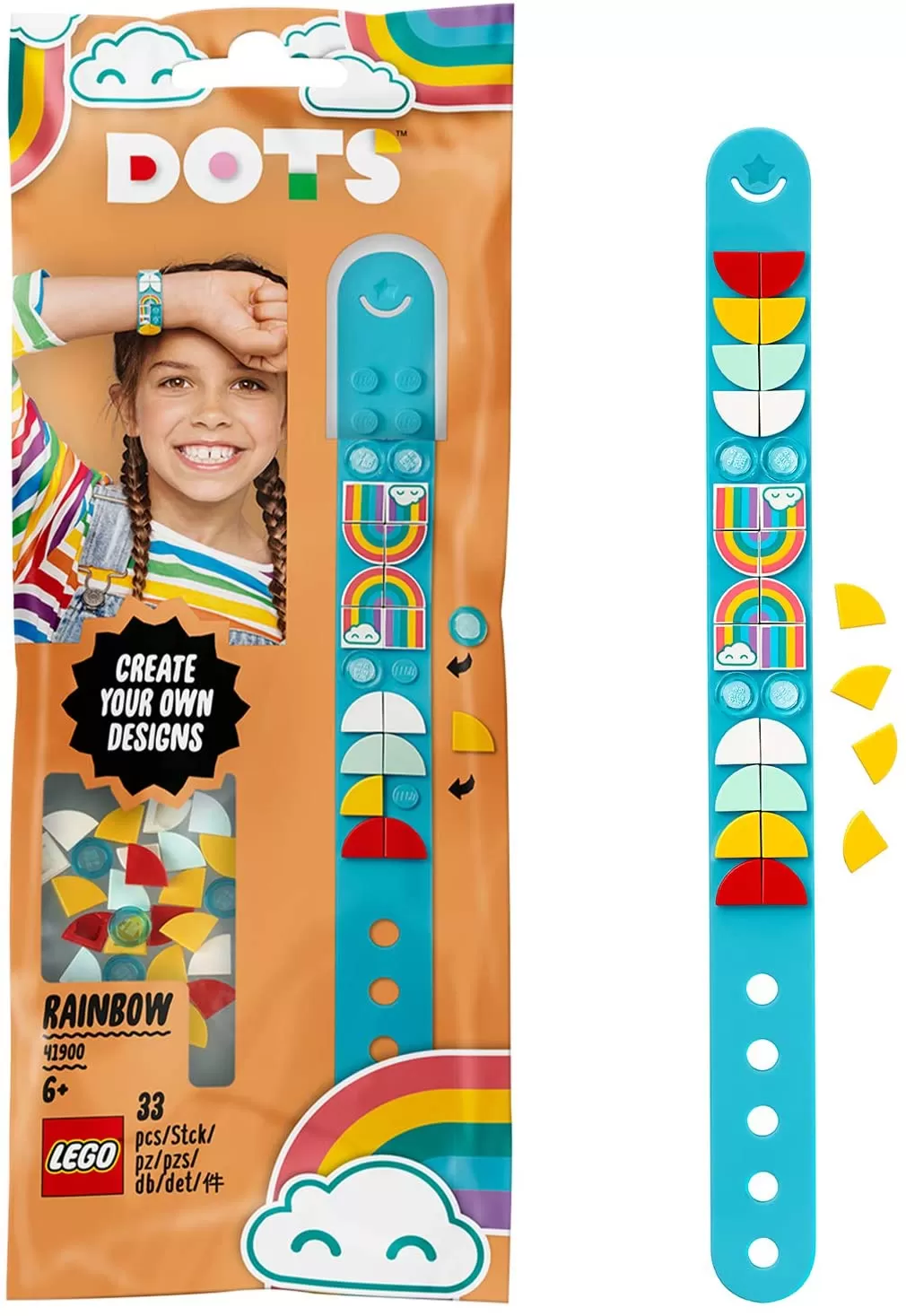 LEGO DOTS BRĂȚARĂ CURCUBEU 41900