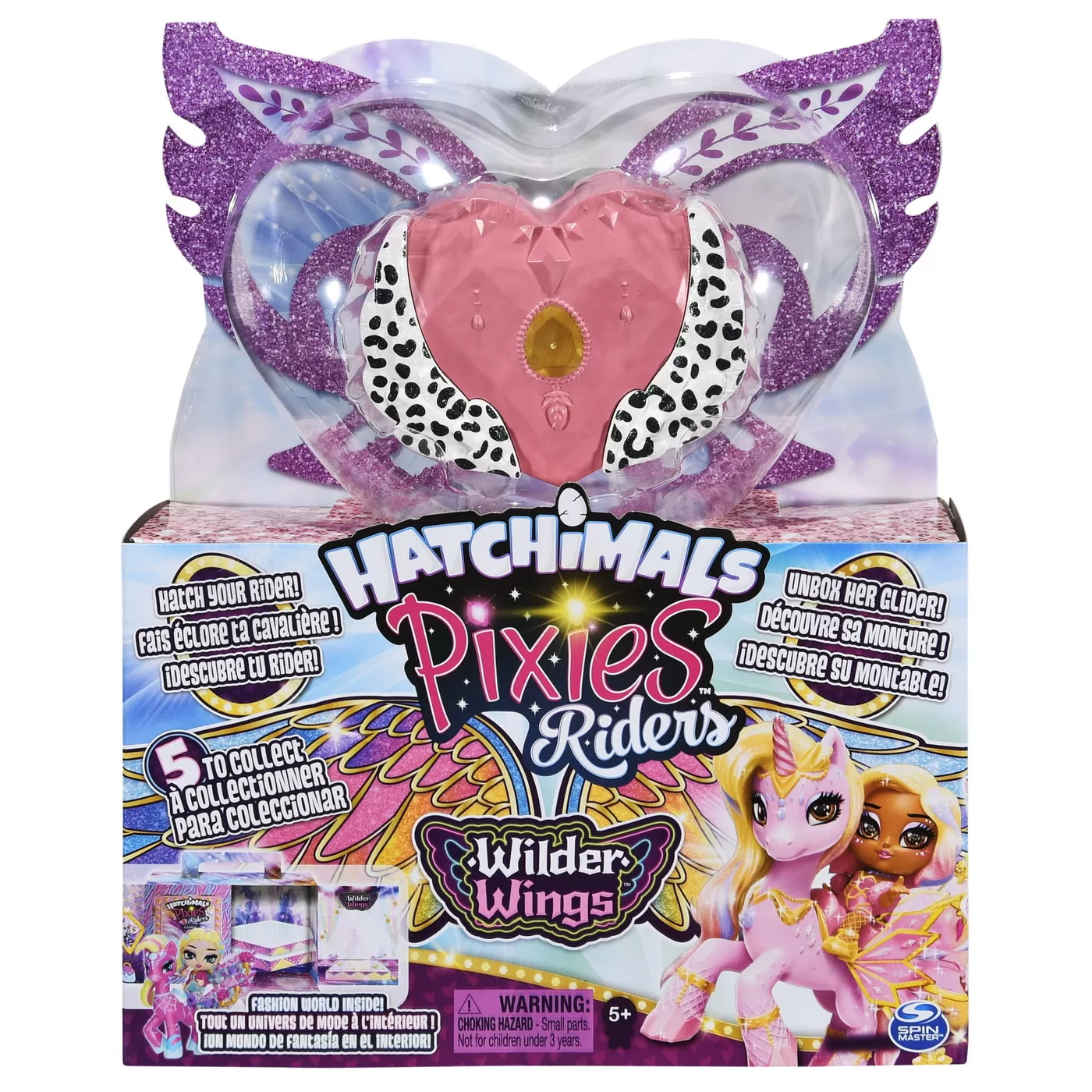 HATCHIMALS SET DE JOACA FIGURINE PIXIES RIDERS CU LEOPARD INARIPAT