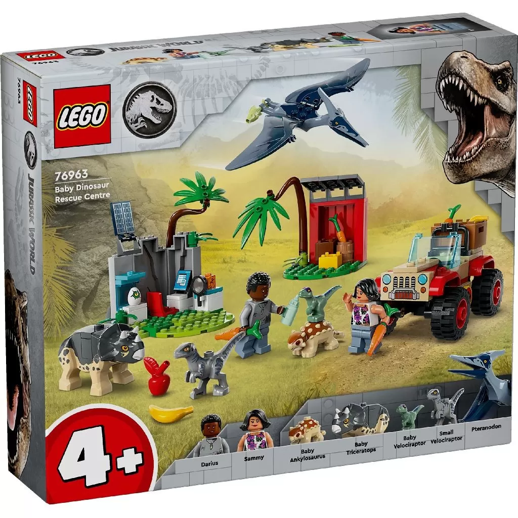LEGO JURASSIC WORLD 76963 CENTRU DE SALVARE PENTRU PUI DE DINOZAUR