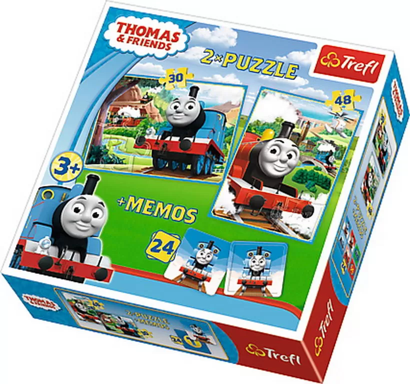 PUZZLE TREFL 2IN1 MEMO THOMAS SI PRIETENII