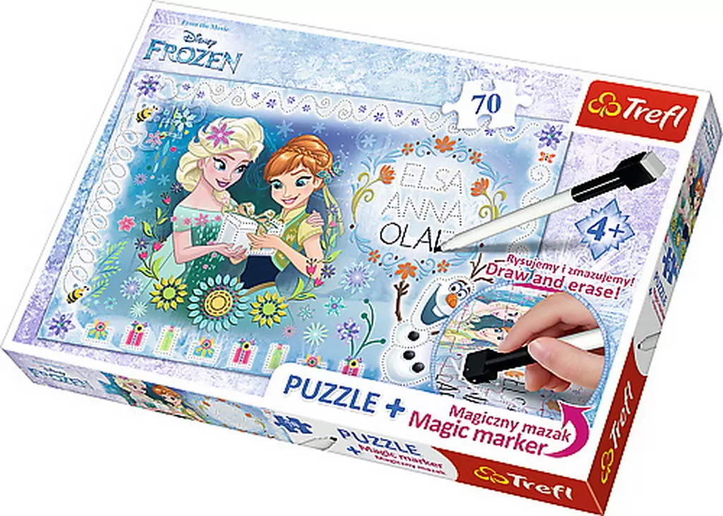 PUZZLE TREFL 70 PLUS CU MARKER FROZEN