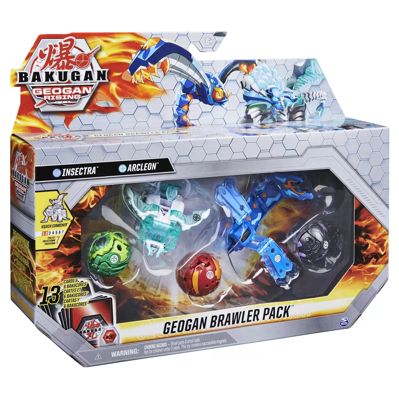 BAKUGAN S3 SET GEOGAN BRAWLER INSECTRA SI ARCLEON