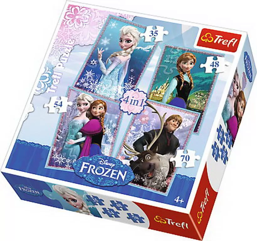 PUZZLE TREFL 4IN1 FROZEN