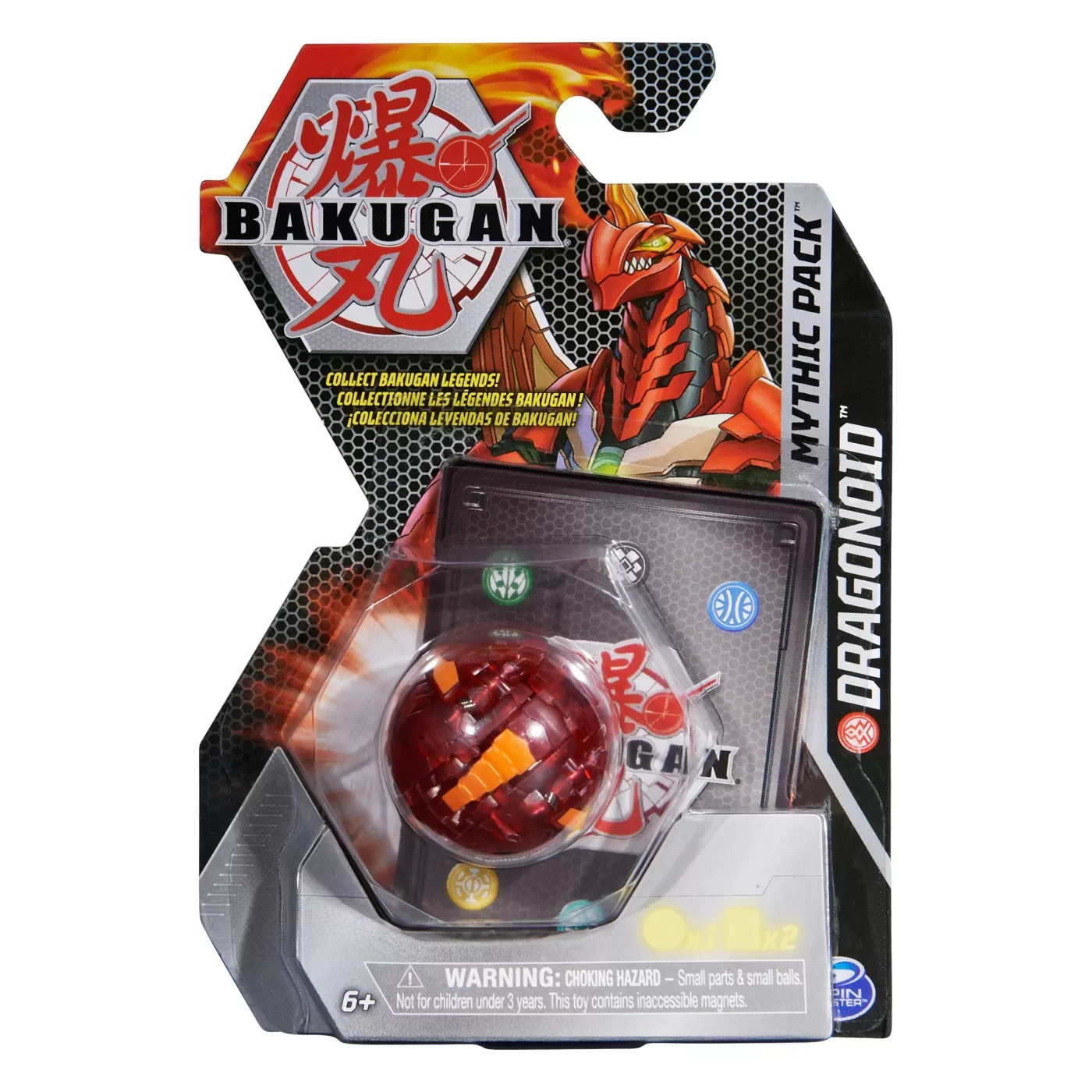 BAKUGAN PACHET LEGENDAR DRAGONOID ROSU