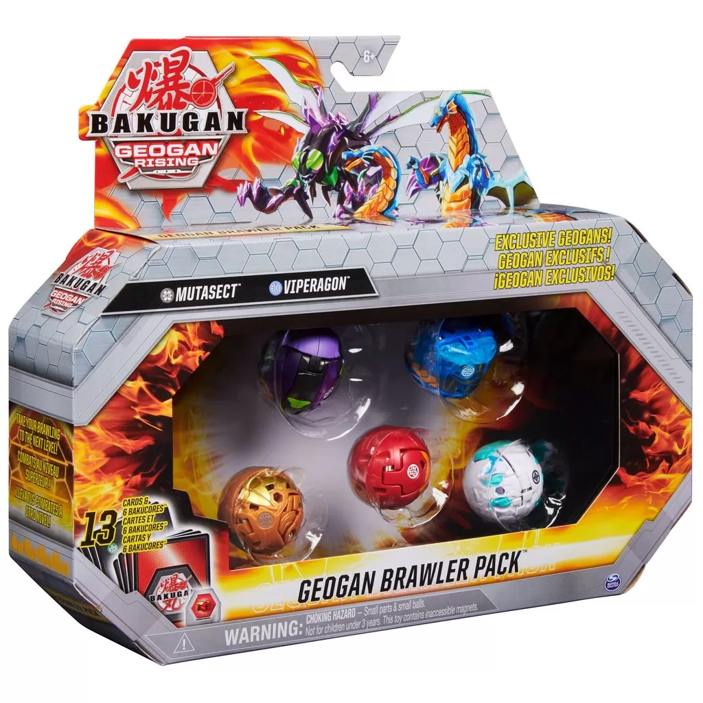 BAKUGAN S3 SET GEOGAN BRAWLER MUTASECT SI VIPERAGON