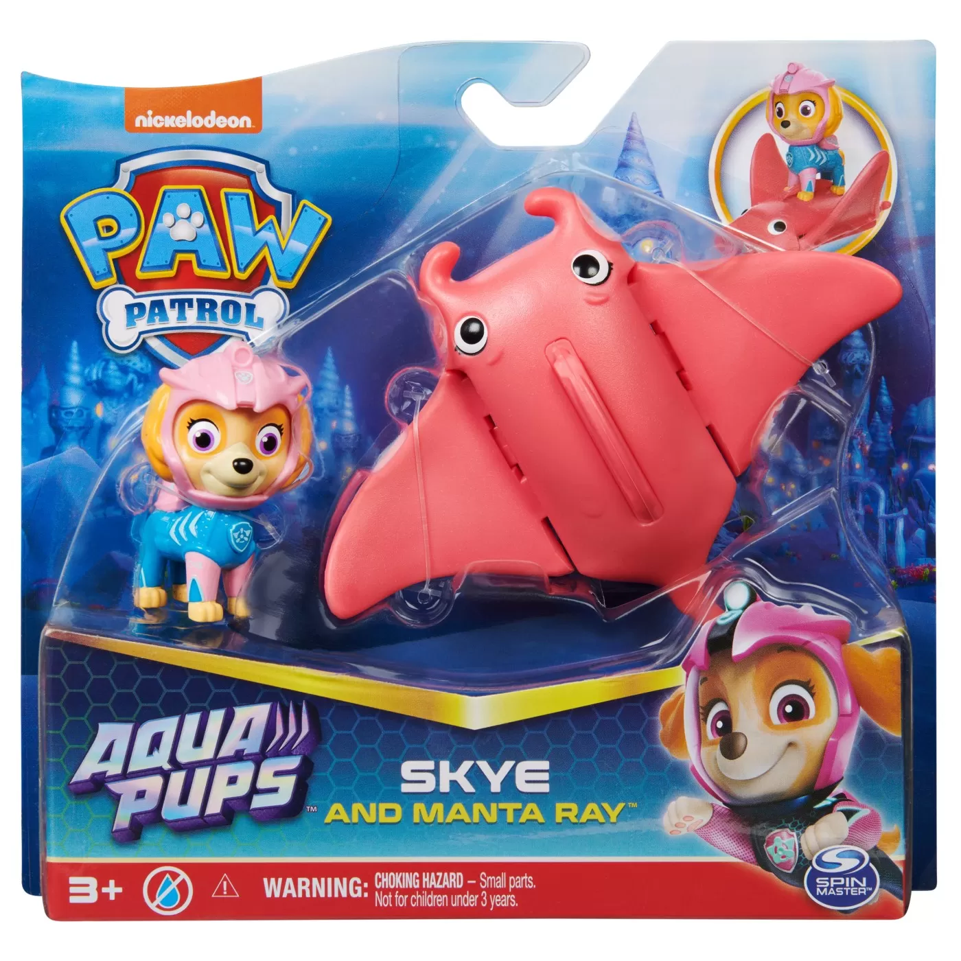 PATRULA CATELUSILOR EROII SALVATORI CATELUSII ACVATICI SKYE SI MANTA RAY