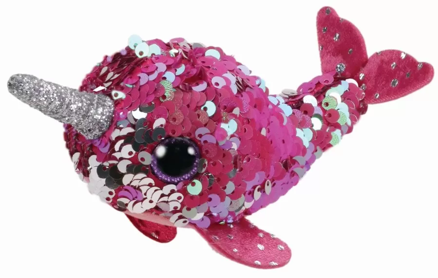 PLUS TY 10CM TEENY TYS NELLIE NARVAL ROZ CU PAIETE