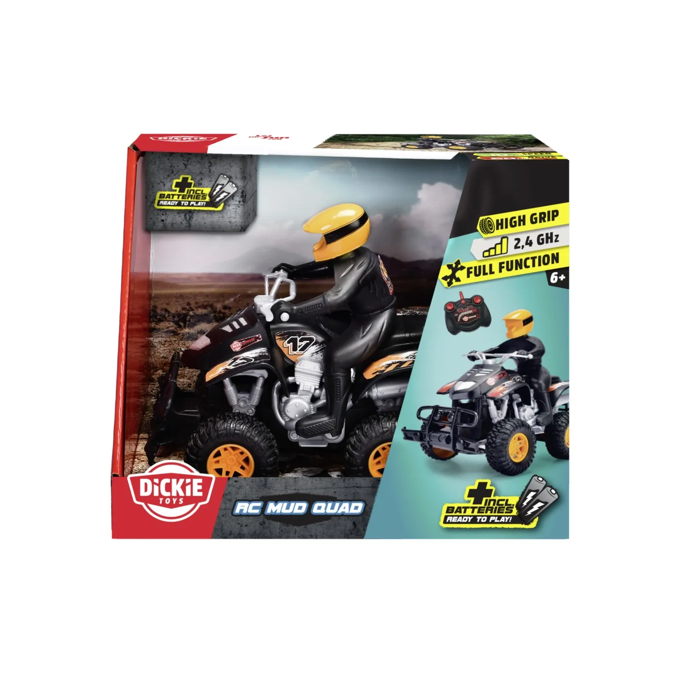 DICKIE MASINUTA CU TELECOMANDA AC MUD QUAD