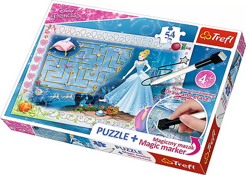 PUZZLE TREFL 54 PLUS CU MARKER CENUSAREASA