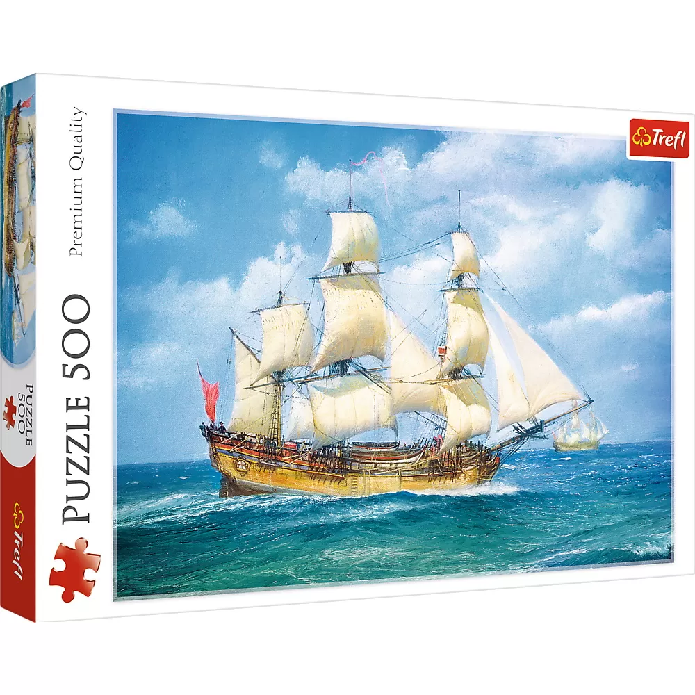 PUZZLE TREFL 500 CU CORABIA PE MAREA INVOLBURATA