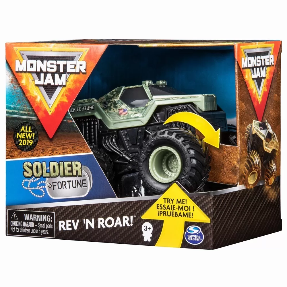 MONSTER JAM MACHETA SOLDIER OF FORTUNE SERIA ROAR SCARA 1 LA 43