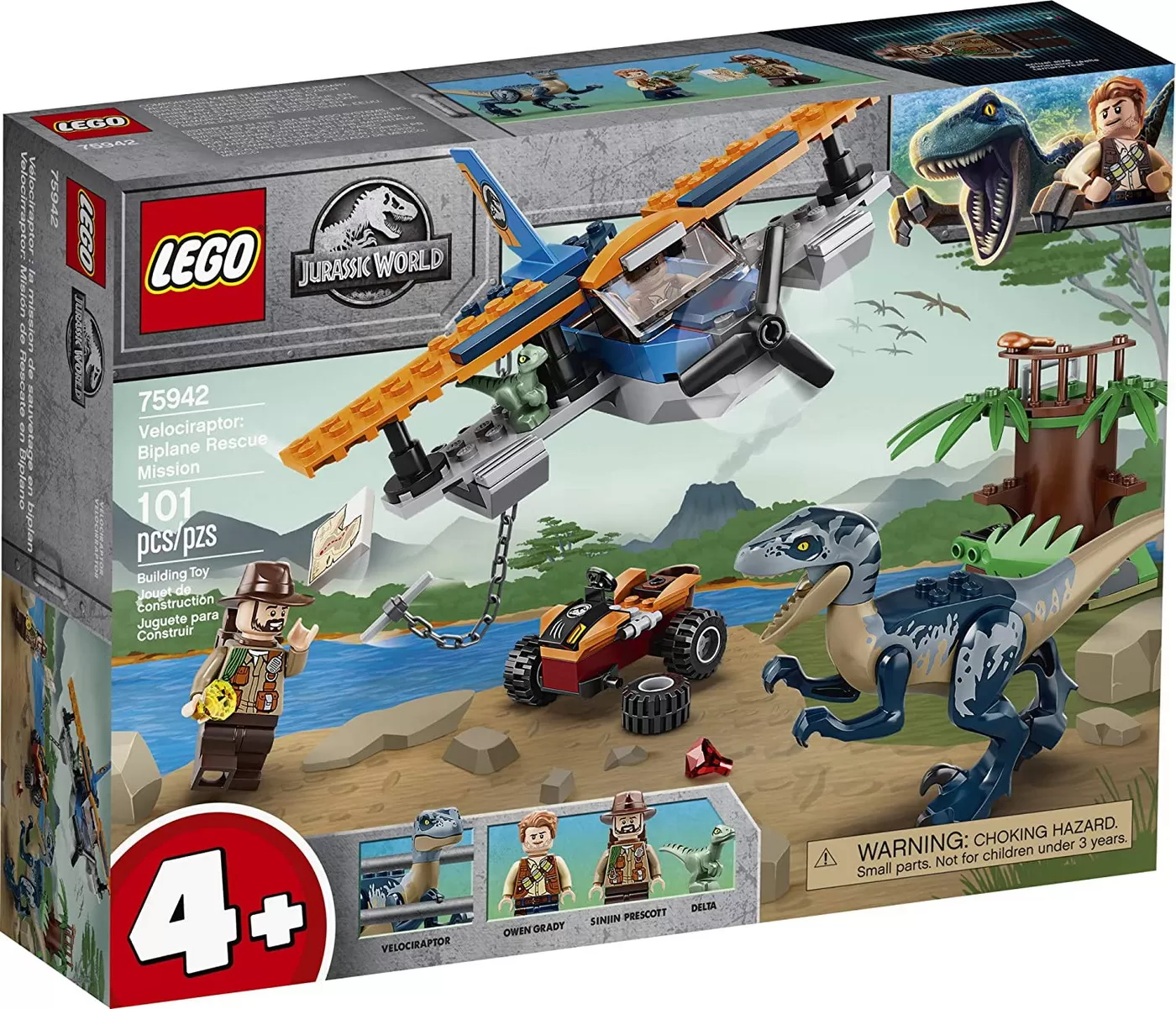 LEGO JURASSIC WORLD EVADAREA LUI GALLIMIMUS SI PTERANODON 75942