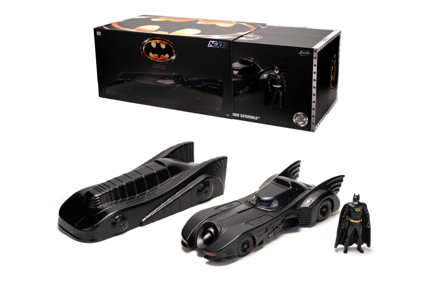JADA BATMAN SET 2 MASINUTE METALICE BATMOBILE SI FIGURINA BATMAN