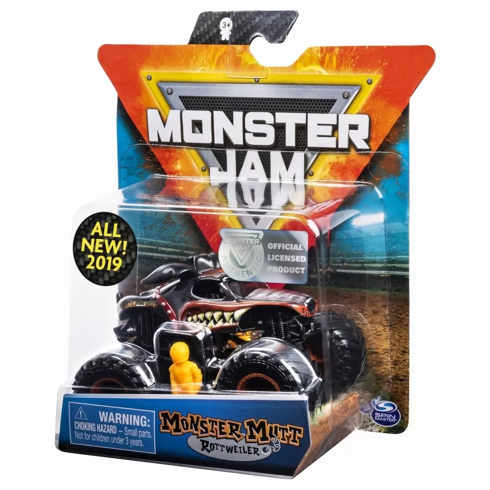 MONSTER JAM METALICA ROTTWEILER SCARA 1 LA 64