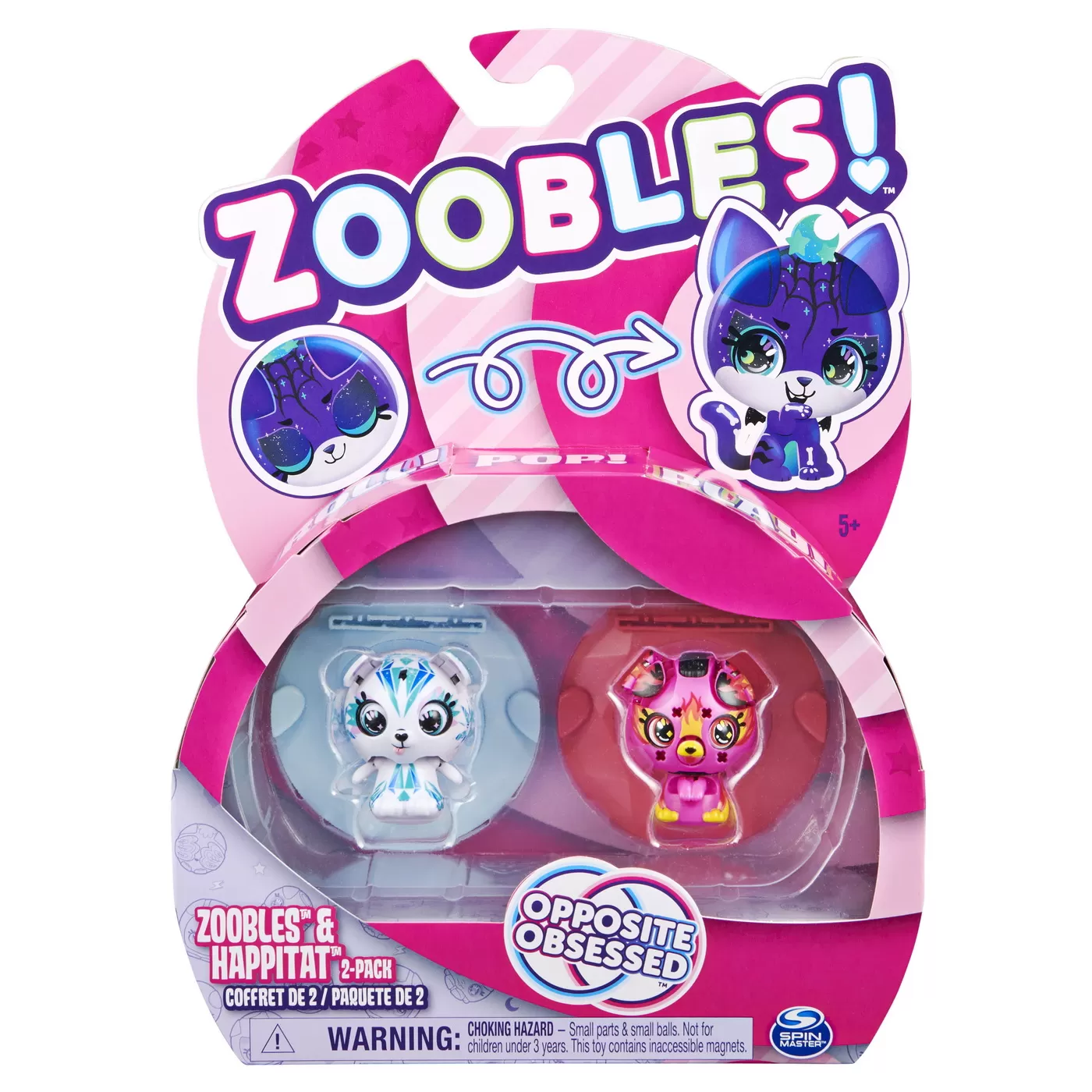 ZOOBLES PACHET ANIMALUTE DE TRANSFORMARE URSULET SI CATELUS