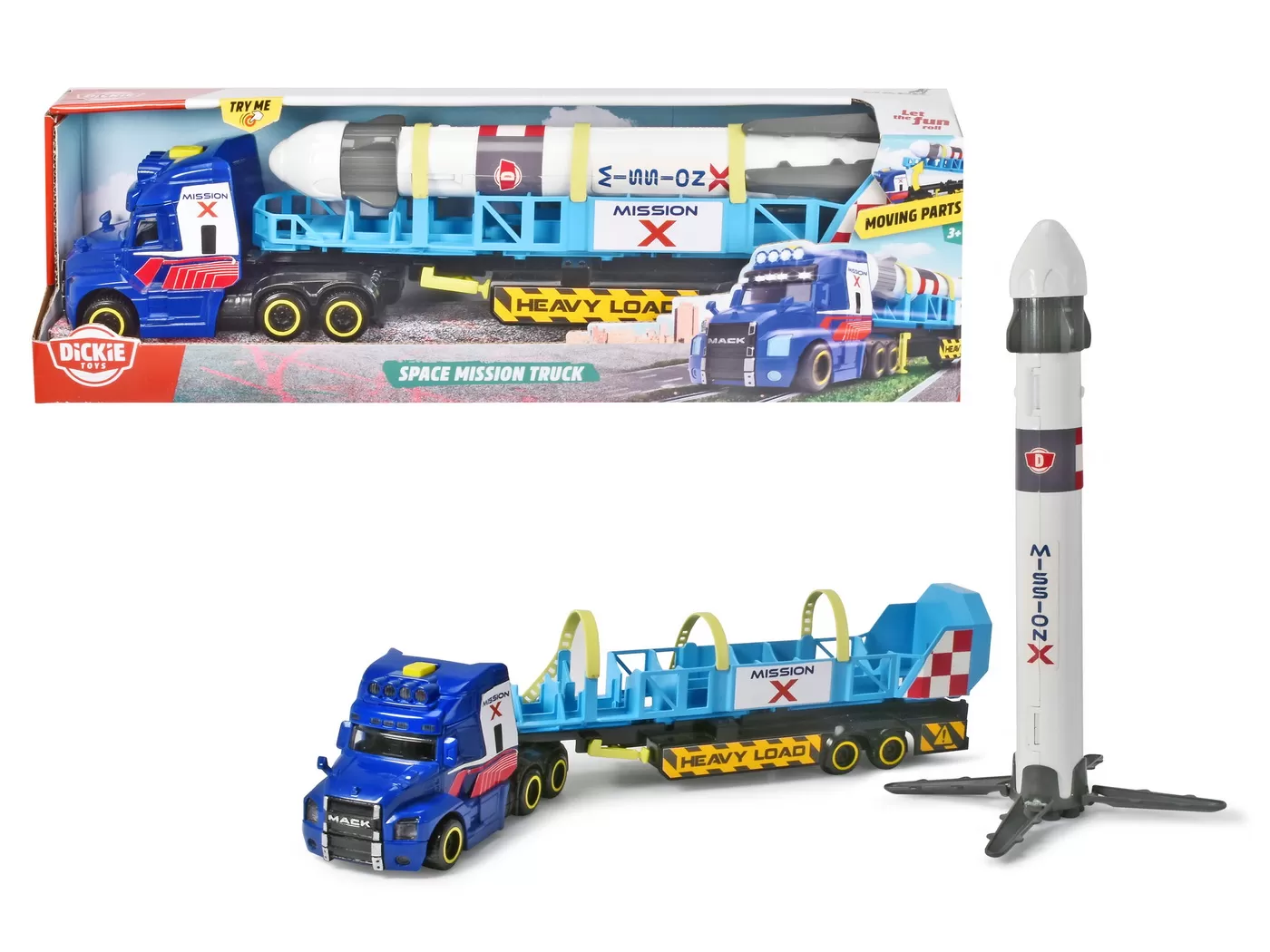 SET FORMAT DIN CAMION SI RACHETA SPATIALA 41CM