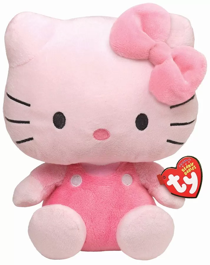 PLUS TY 15CM BEANIE BABIES HELLO KITTY ROZ