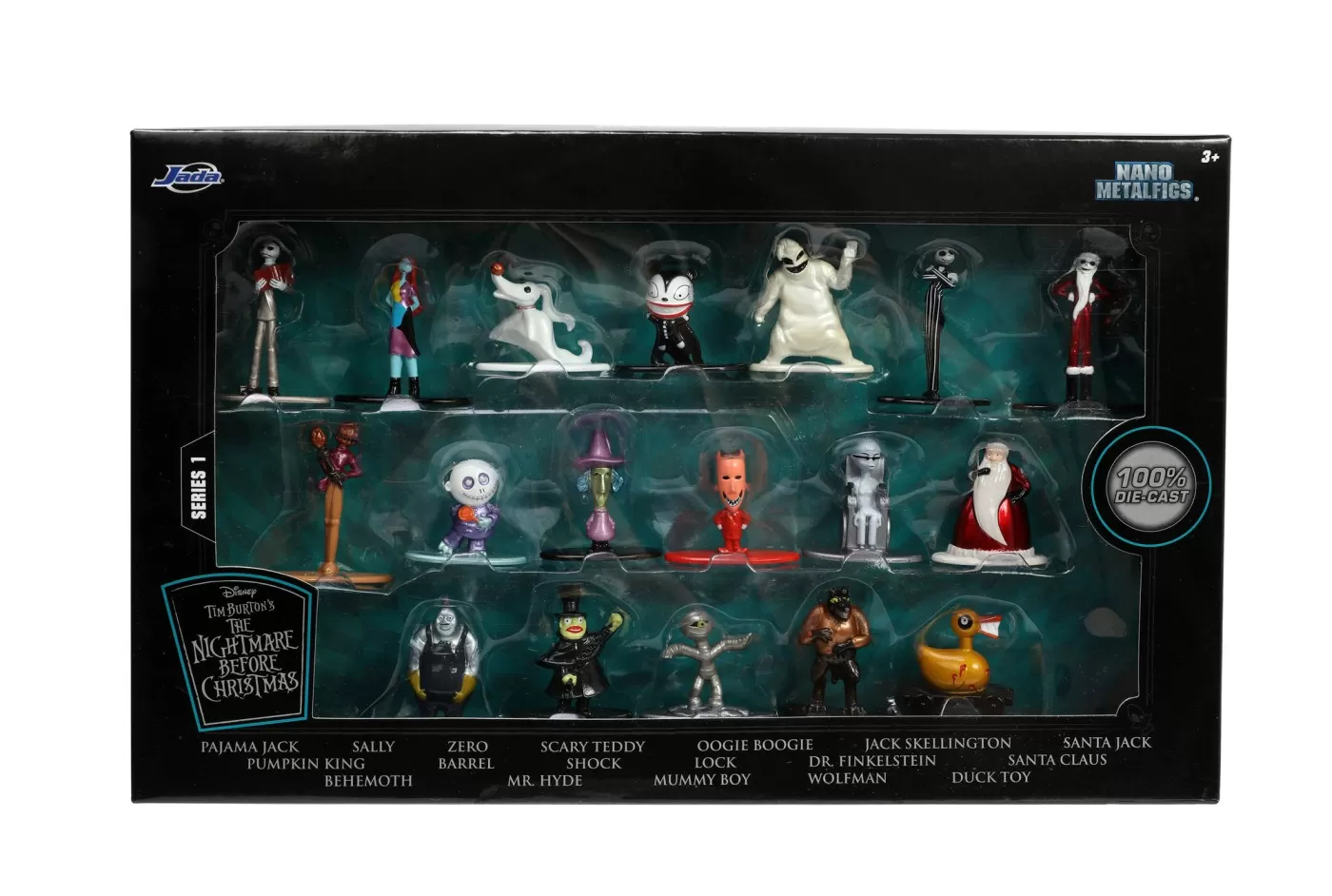 JADA THE NIGHTMARE BEFORE CHRISTMAS SET 18 NANOFIGURINE METALICE 4CM